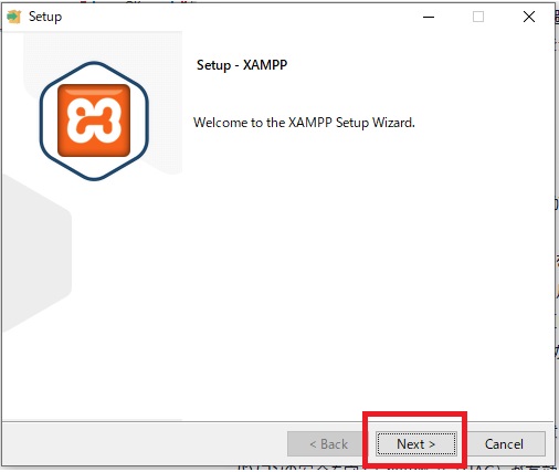 XAMPP Installation Wizard 3. Welcome to the XAMPP Setup Wizard.